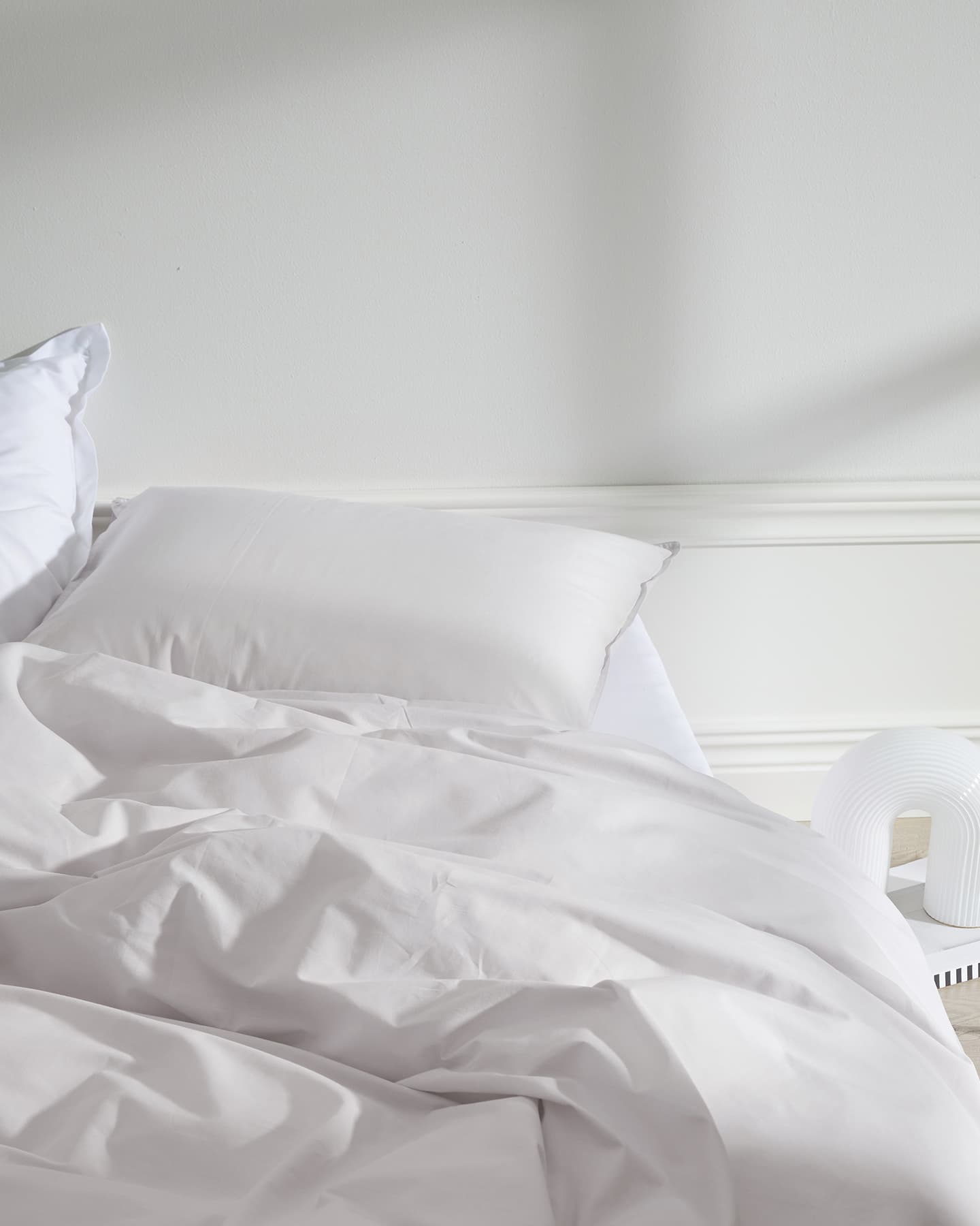 Kissenbezug Nejd Perkal - Pearl Grey in der Gruppe Bettwäsche / Kissenbezüge bei A L V A (1147)