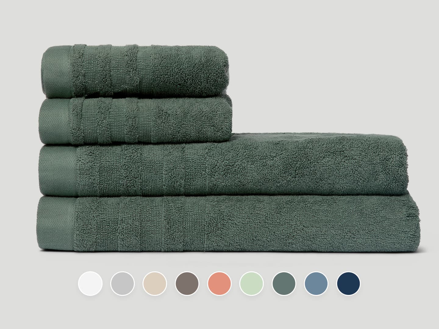 Set mit 4 Handtchern (2 St. 50x100 cm, 2 St. 70x140 cm)