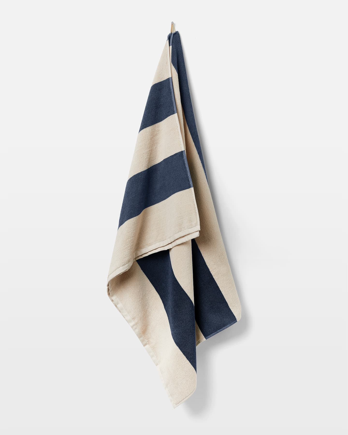 Badetuch Vinda - Seashell Beige / Midnight Blue