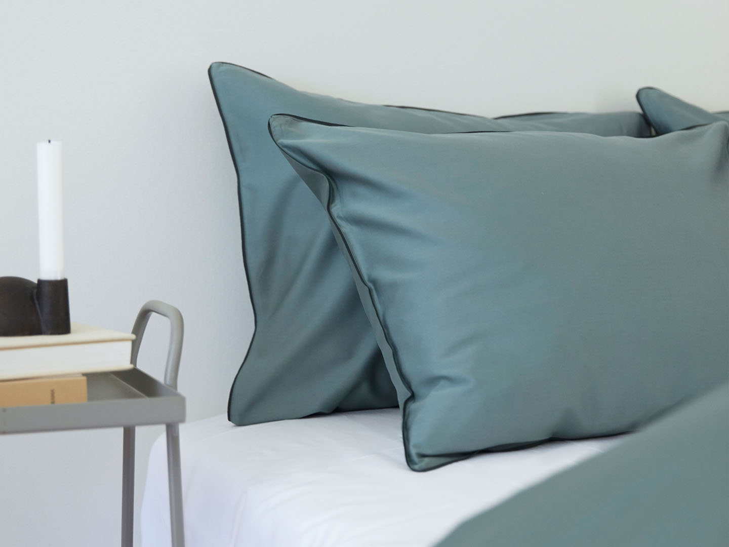 Kissenbezug Strimma - Washed Bottle Green