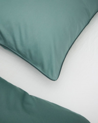 Kissenbezug Strimma - Washed Bottle Green Kissenbezug Strimma - Washed Bottle Green