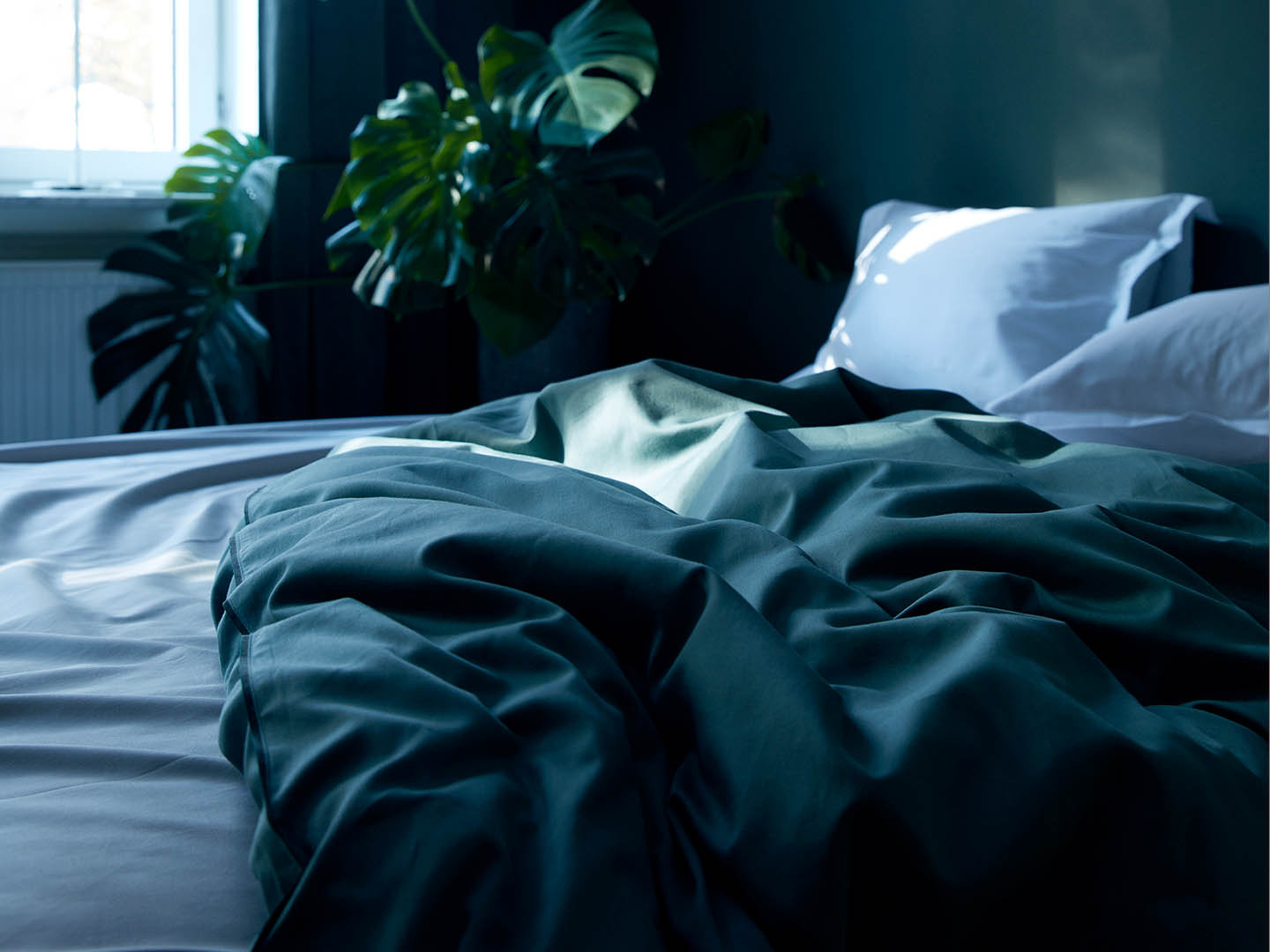 Bettwäscheset Strimma - Washed Bottle Green