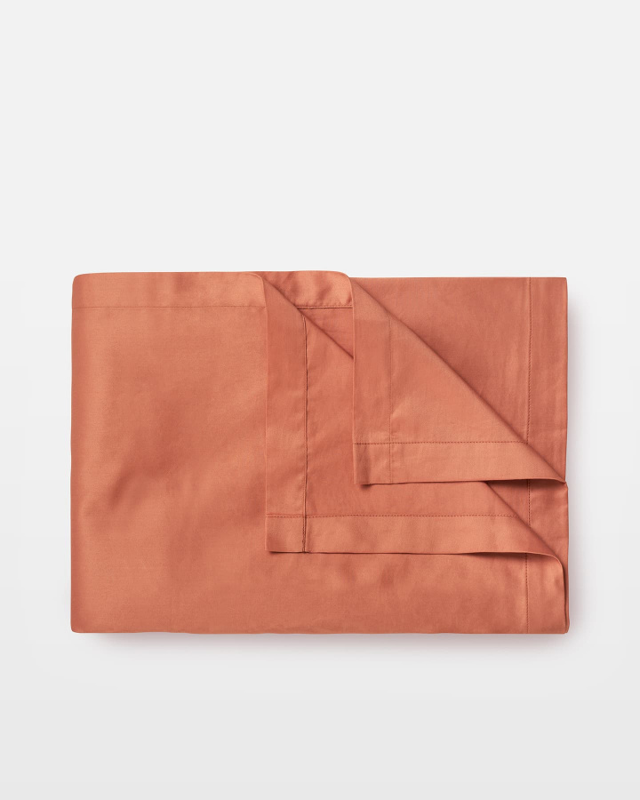 Laken Lind - Pink Terracotta in der Gruppe Bettwäsche / Spannbettlaken bei A L V A (1109)