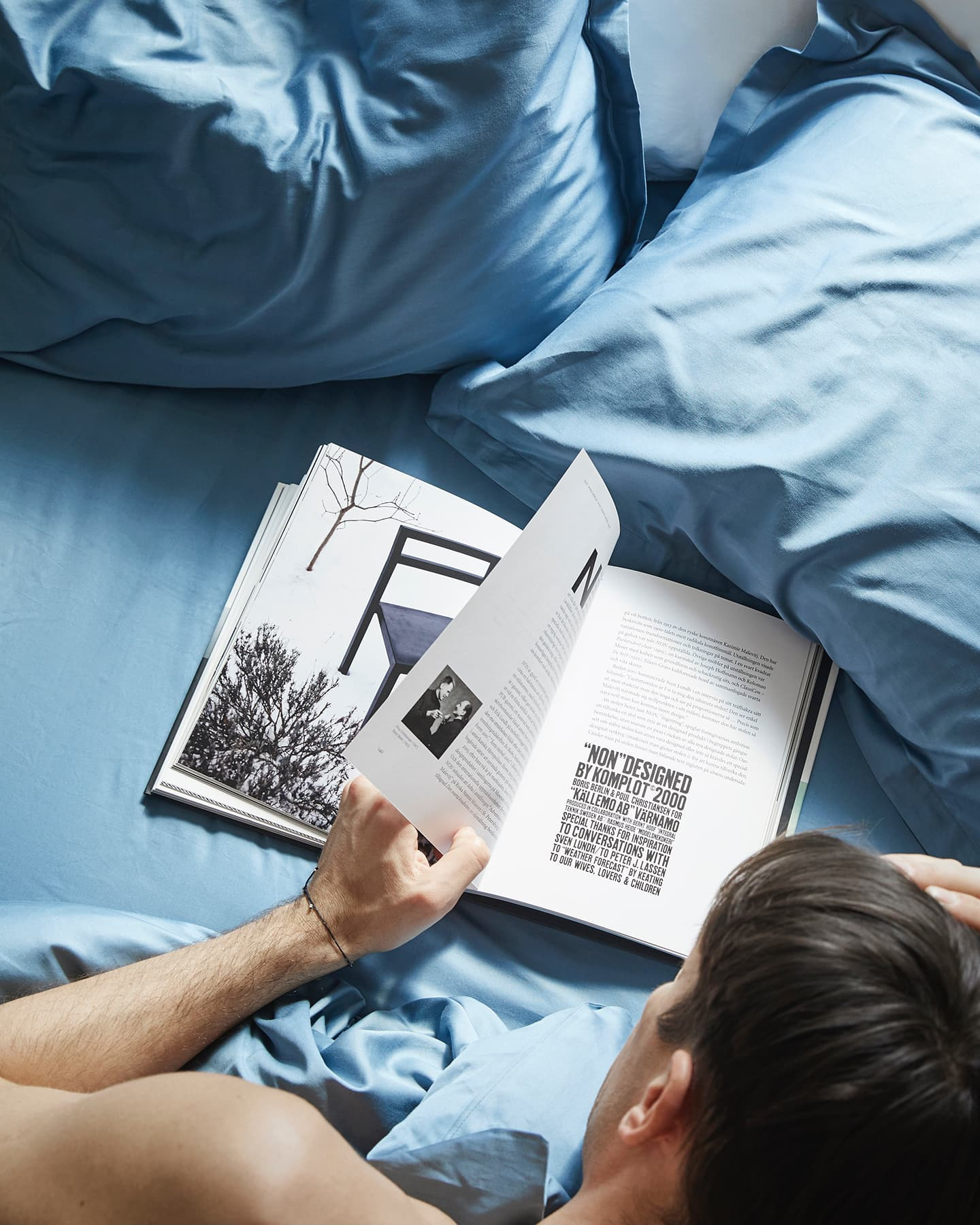 Spannbettlaken Lind - North Sea Blue