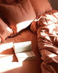 Spannbettlaken Lind - Pink Terracotta Spannbettlaken Lind - Pink Terracotta