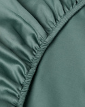 Spannbettlaken Lind - Washed Bottle Green