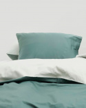 Kissenbezug Tvenne - Washed Bottle Green / Misty Green