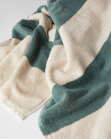 Badetuch Vinda - Seashell Beige / Washed Bottle Green