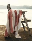 Badetuch Vinda - Seashell Beige / Pink Terracotta