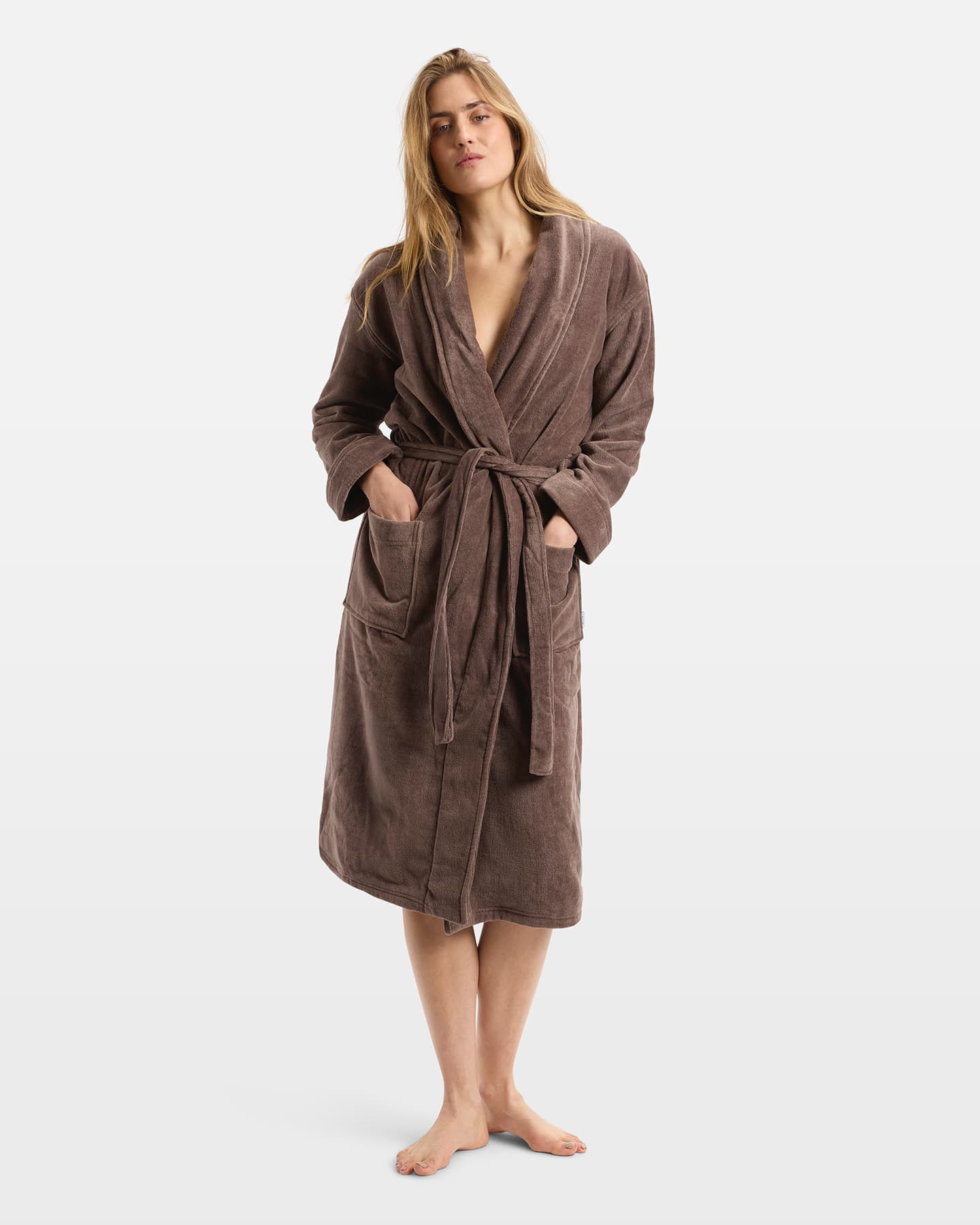 Bademantel Vindel - Deep Taupe