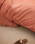 Bettwäscheset Vidd - Pink Terracotta / Seashell Beige