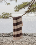 Badetuch Vinda - Seashell Beige / Deep Taupe