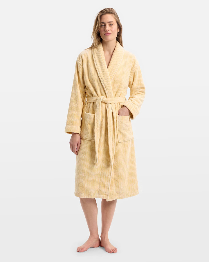 Bademantel Vindel - Honey Yellow / Seashell Beige in der Gruppe Alle Produkte bei A L V A (1291)